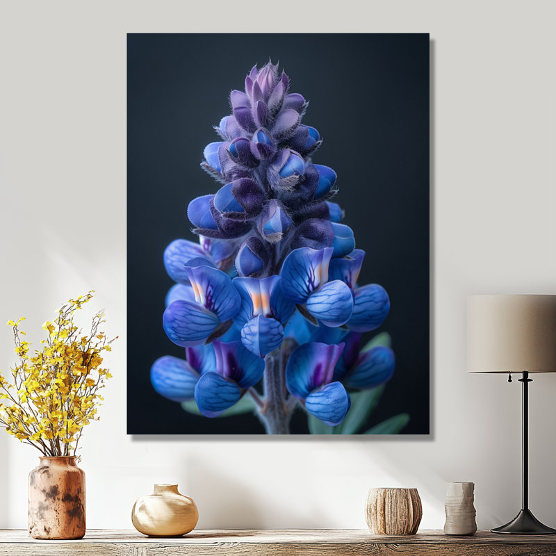 «Blue Bonnets Blue Dreams - Blue Bonnets», art mural, Toile tendue, H 12 po x l 20 po x P 1 po