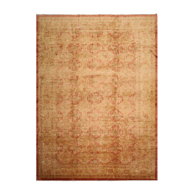 One-of-a-Kind 9'11''x 13'9'' New Age Wool Area Rug Gold/Mustard/Sage/Rust