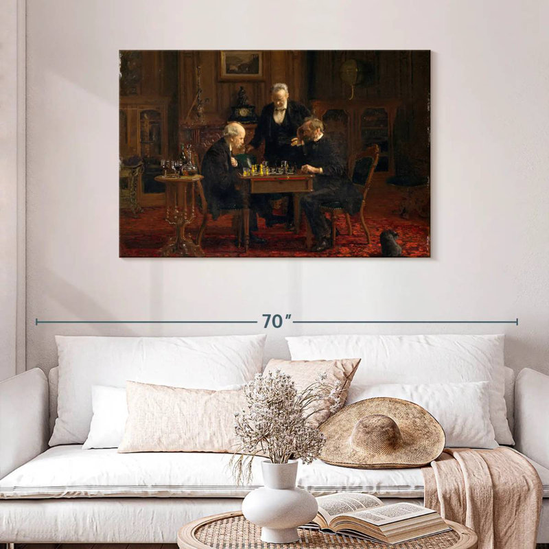Senne The Chess Players, 30" H x 45" W