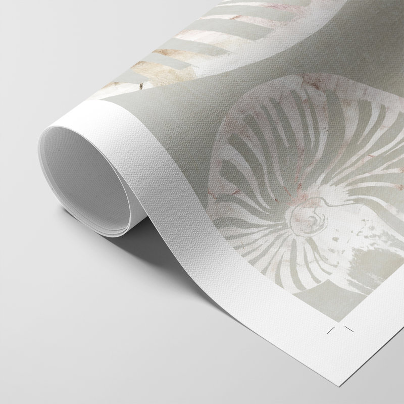 Collection Nautilus Shell - impression sur toile seulement - NON-CADRE, H 48 po x l 32 po