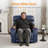 27" Seat Width Zero Gravity Power Recliner Chair with Vibration Massage and Heat, Adjustable Headrest-1644495927