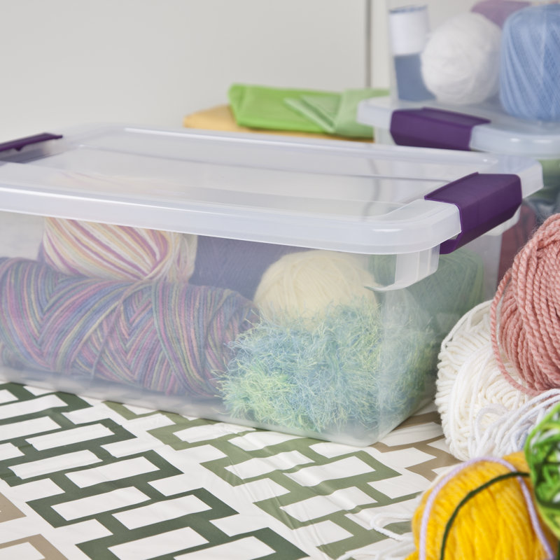 Contenant de rangement avec couvercle transparent Sterilite