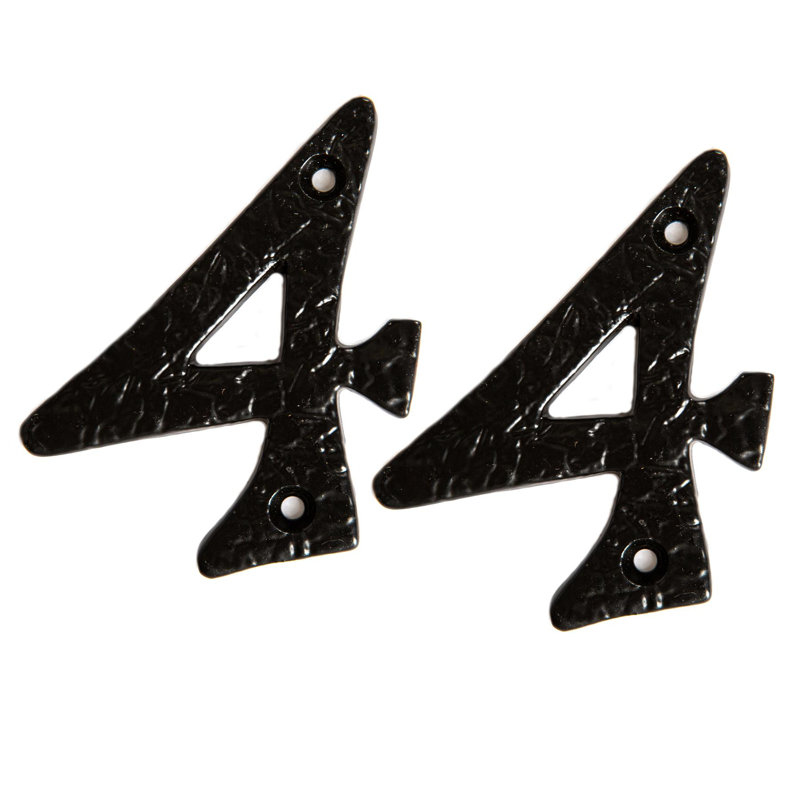 7.6cm H Iron House Number, 4, 7cm