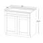 Meuble bas standard en contreplaqué blanc Kindwood Eco Shaker, 9 po L x 24 po P x 34,5 po H, prêt à assembler-134432216-123468891