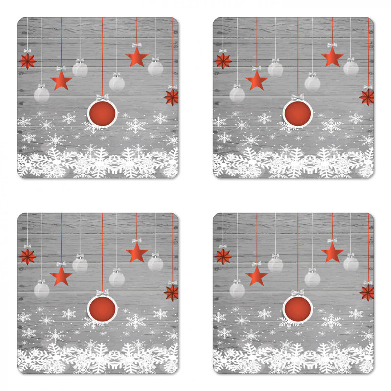 Square 4 Piece Coaster Set