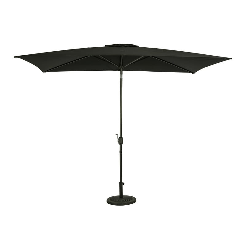 Tyjay 78'' x 120'' Rectangular Market Umbrella, Black