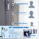 10 Inch All Metal Rainfall Shower Head with Handheld Combo, Push Button Switches