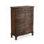Armoire d'appoint en bois manufacturé brun foncé