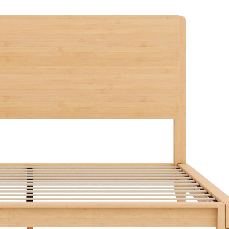 Wood Platform Bed, Natural