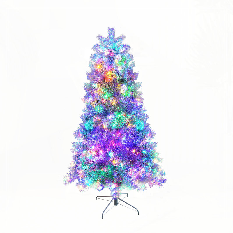Arbre de Noël artificiel illuminé 6 pi, H 6 pi