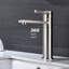 Robinet de lavabo de salle de bain à poignée simple en acier inoxydable
