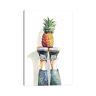 Pineapple by Heather Perry - Wrapped Canvas Painting