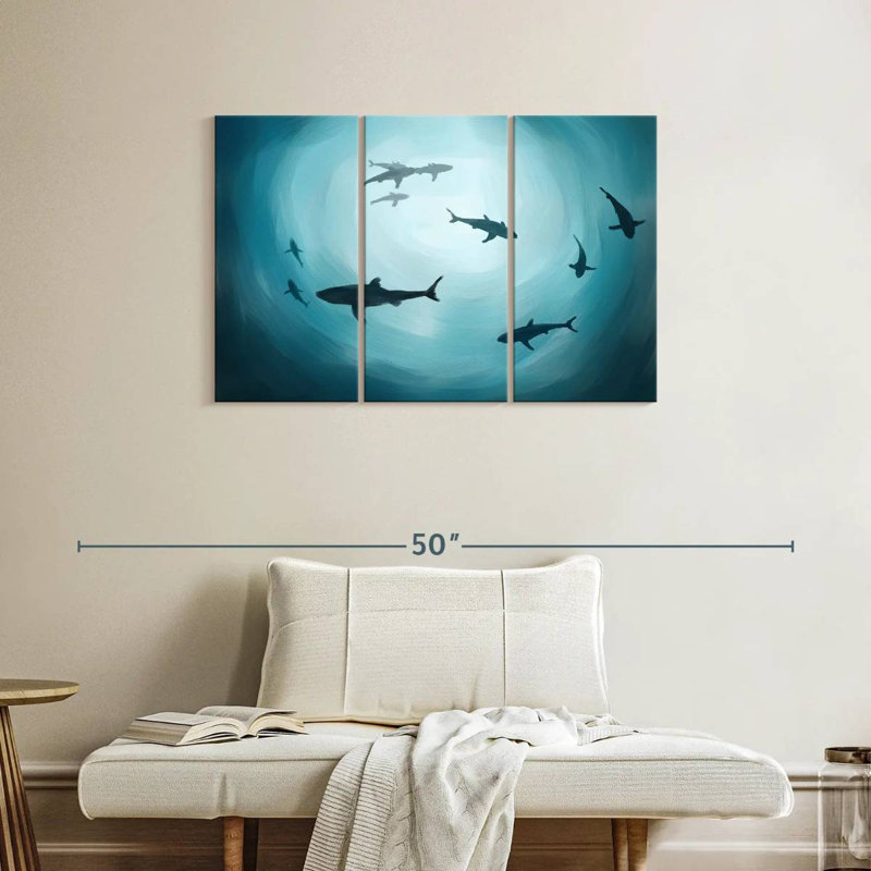 Brampt Shark Silhouette, 24" H x 38" W