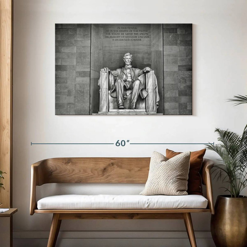 Lilie Lincoln Memorial Sculpture, 30" H x 45" W