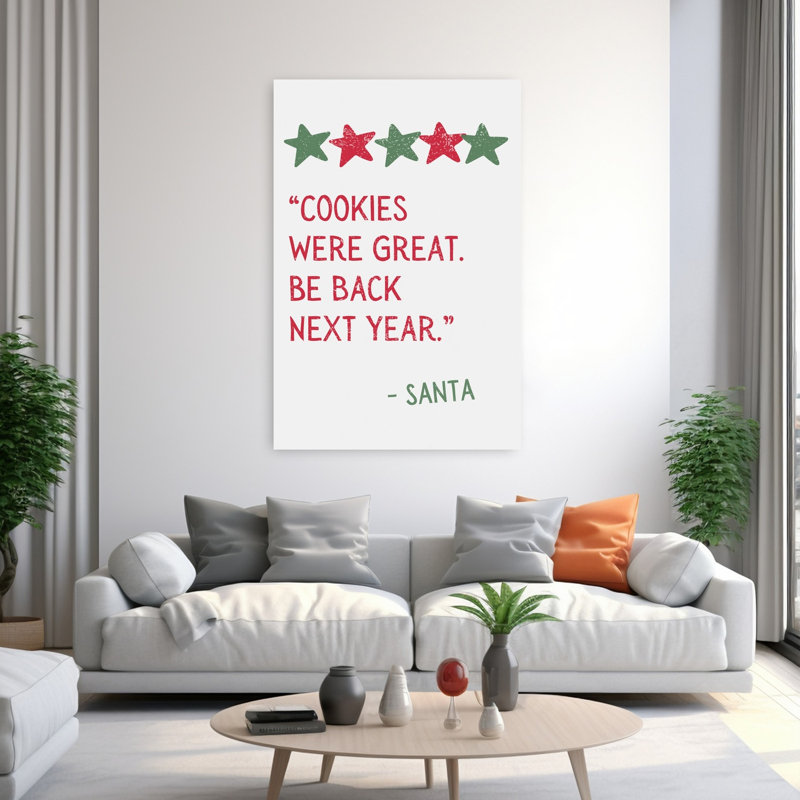 Contemporary Art Classic Elegant Minimalist Christmas Tree Winter Wall Art by Jolly And Dash - Wrapped Canvas Print