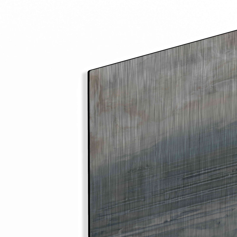 «Pale Blue I» par Lila Bramma, art mural en métal, H 16 po x l 24 po