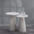 Duxford Aluminum Side Table W/Chisel Texture Base-107272255-107272256