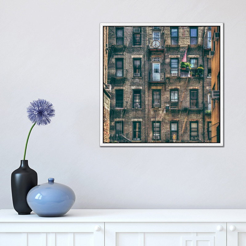 Beautiful And Ornate Metalwork In Abandoned Villa by Simon Yeung - Gallery-Wrapped Canvas Giclée on Canvas, White Framed
