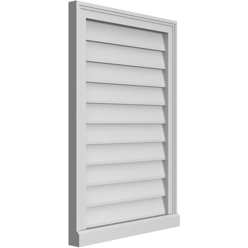 Cadre de seuil Brickmould, brun clair apprêté, H 32 po x l 22 po x P 2 po