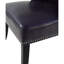 Fauteuil d'appoint en cuir de 25,6 po x 27,2 po x 32,8 po avec méridienne et garniture de rivets pour la réception de la chambre à coucher (mauve)