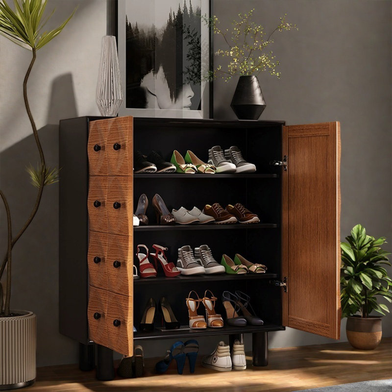 Rangement à chaussures rétro Mid-Century