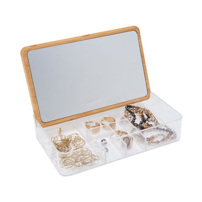 Plastic 5 Compartment Makeup Organizer