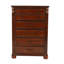 Commode de style chambre à coucher avec tiroirs en cerisier foncé 1 pièce