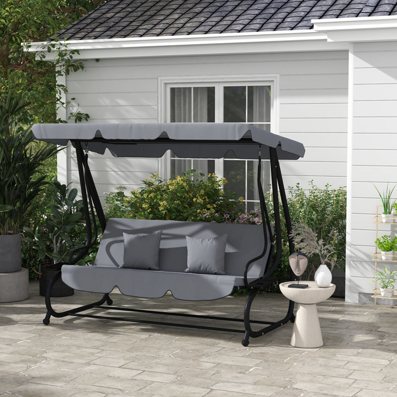 3 Person Porch Swing with Canopy