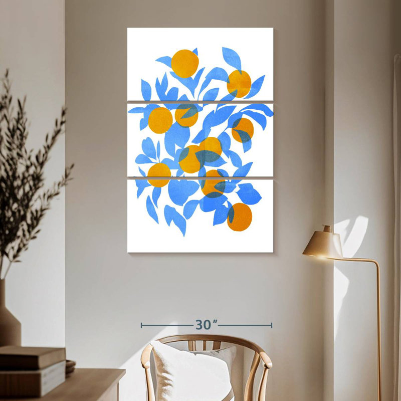 Yarlin Bright Tangerines I, 65" H x 42" W