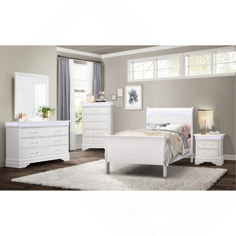 COFFRET BLANC CHARLSTON AVEC DEL, Blanc