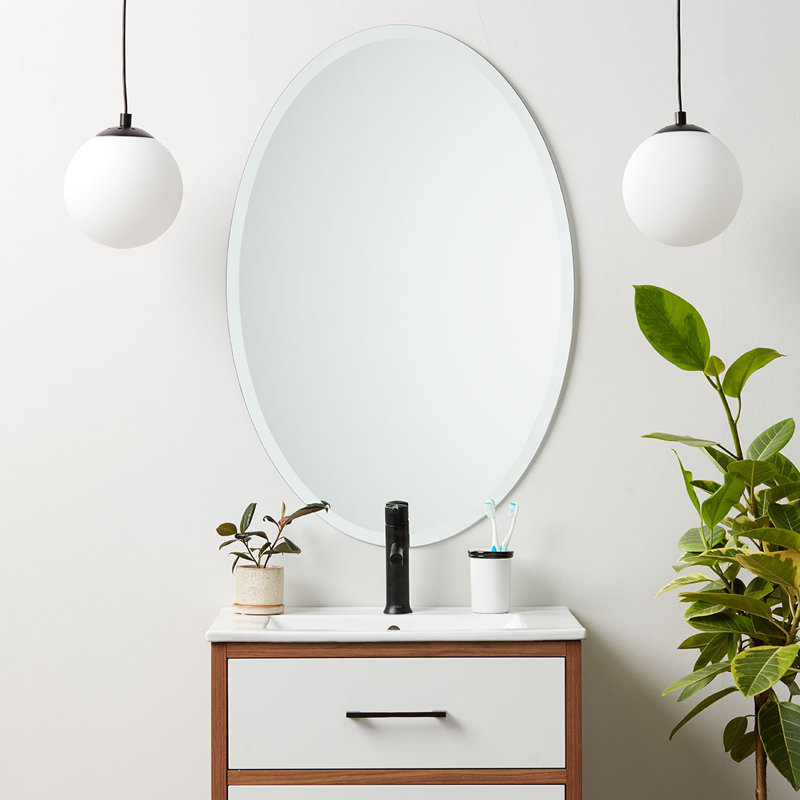 Miroir de salle de bain Akeriah, H 40 po x l 28 po