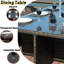 Kydon 8 - Person Patio Dining Set with Square Table , Cushions Included-1802964374
