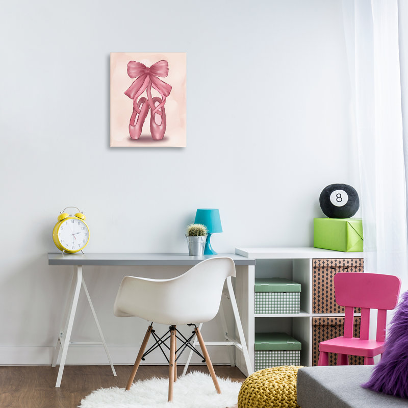 Art mural sur toile Ballet Pantoufles par Hey Bre! Creative Studio, H 20 po x l 16 po