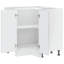 Latitude Run Kitchen Corner Base Cabinet Porto Concrete Grey Engineered Wood