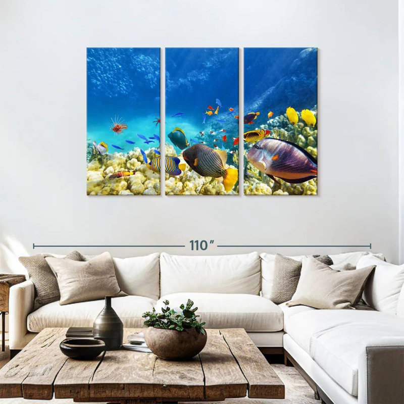 Marine Life, 48" H x 74" W