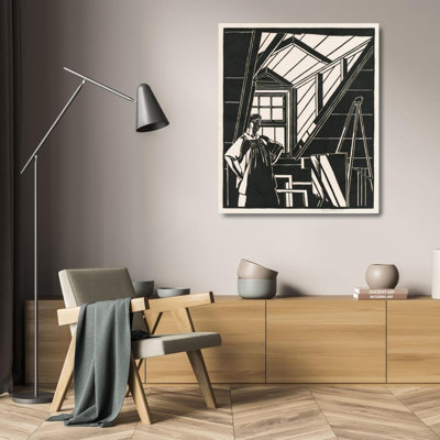 «The Attic Window» par Mildred Mcmillen - Art mural sur toile tendue avec châssis