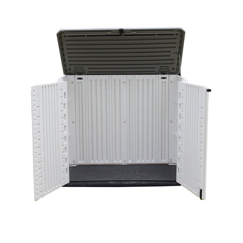 4 ft. W x 4 ft. D Metal Garbage Shed