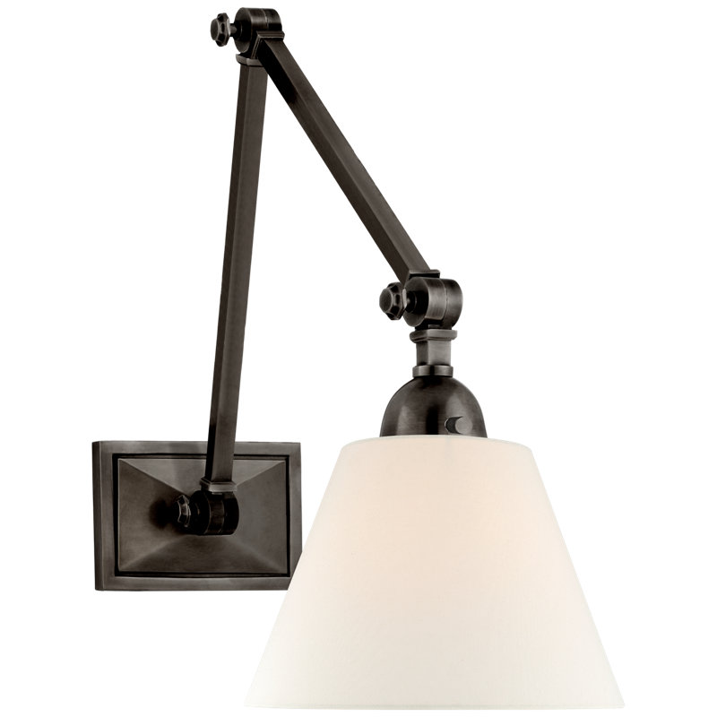 Alexa Hampton Jane Double Library Wall Light, Gun Metal