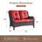 Ambarvale 53'' Wide Straight Wicker Loveseat with Cushions-276452152-276452149