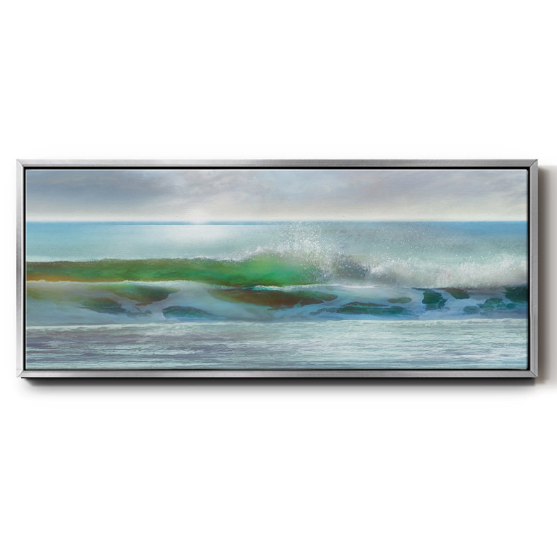 Shining- Framed Canvas, 12" H x 30" W