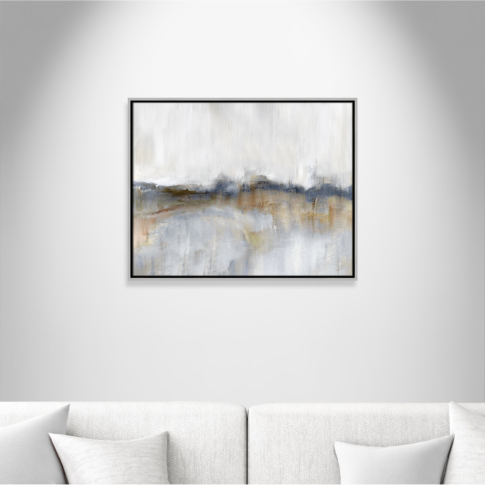 Autumnal Tide by Nan - Floater Frame Print on Canvas, 23.5" H x 29.5" W, Silver