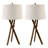 Ensemble de 2 lampes de table en métal
