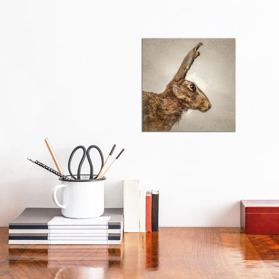 Hare 1 Piece Wrapped Canvas Wall Art