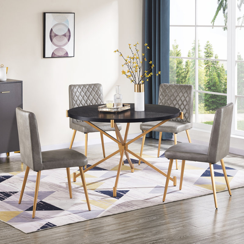 Ensemble de table de salle à manger, Or