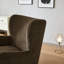 Fauteuil club rembourré à oreilles