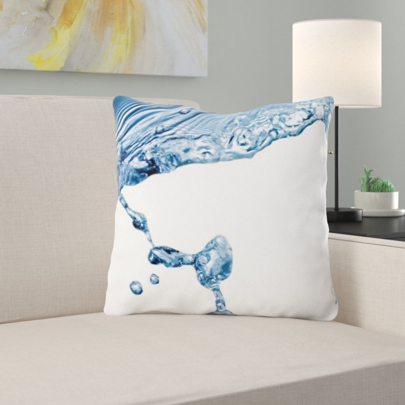 Coussin décoratif à éclaboussures