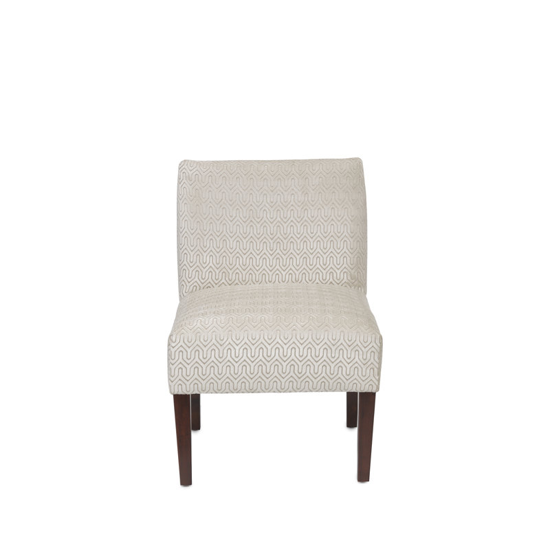 Lonara Upholstered Slipper Chair, Cream 100% Polyester