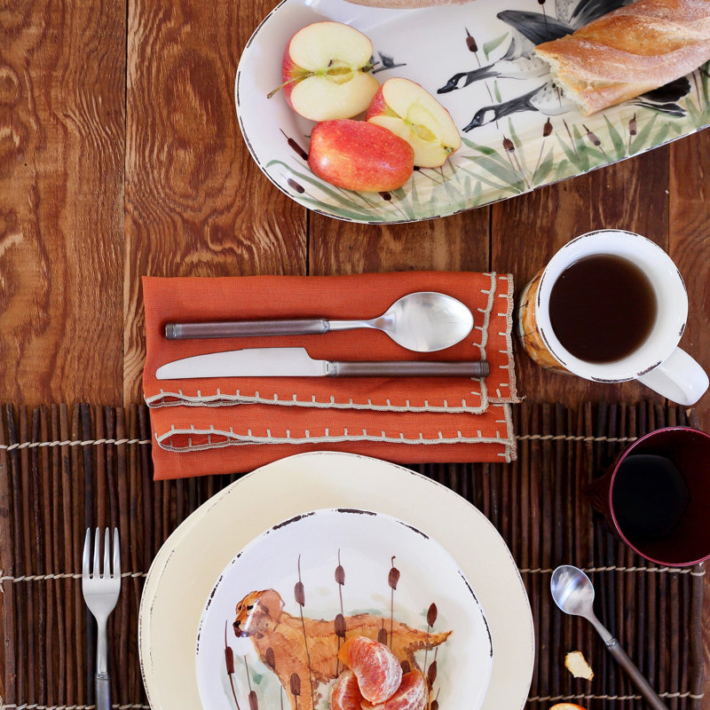 Wildlife Handmade Terra Bianca Salad/Dessert Plate