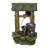 39"H Water Well Fountain with LED Lights for Patio