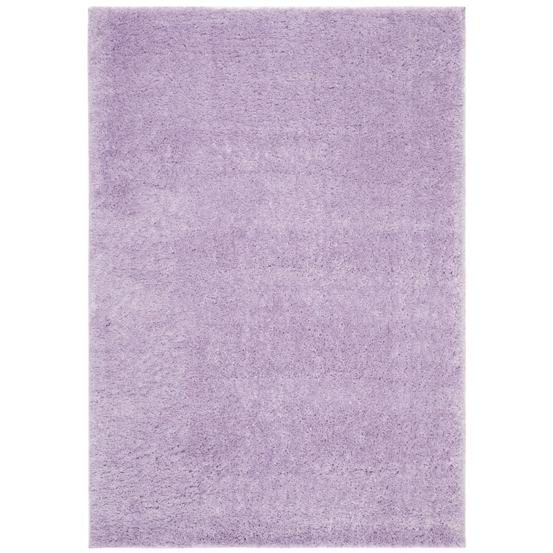 Brittney Performance solid color shag rug, Rectangulaire 3 pi x 5 pi, Lilas